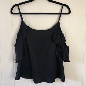 Makers Of Dreams Womens Camisole Black Cold Shoulder X-Small